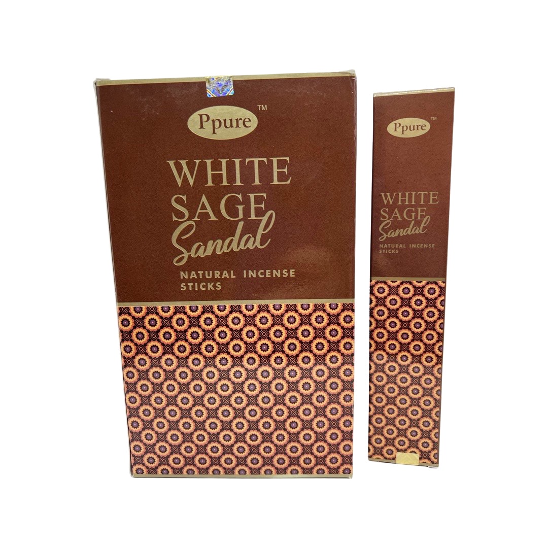 Betisoare parfumate ppure nag champa - white sage and sandal 15g