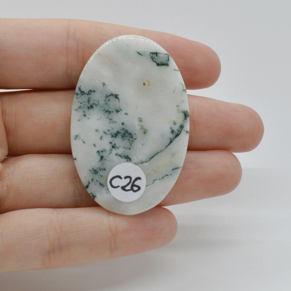 Cabochon agat copac 47x31x6mm c26 - 1 | YEO