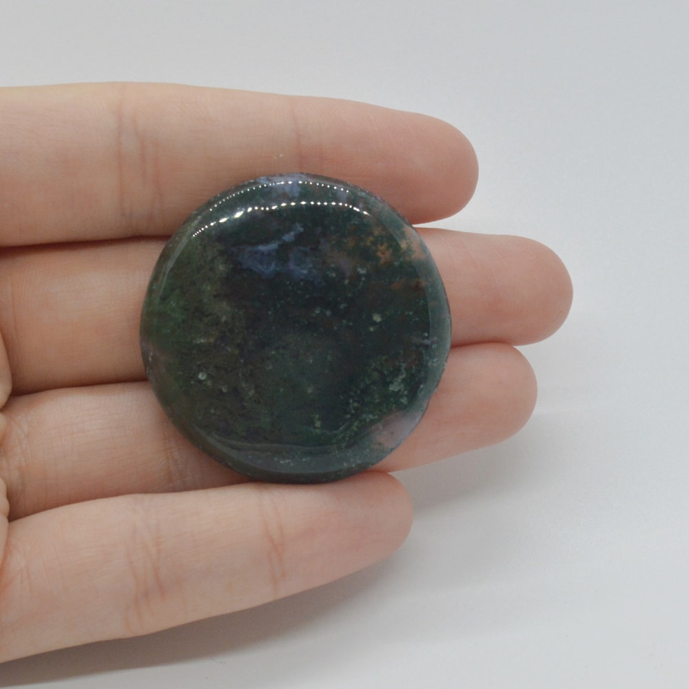 Cabochon agat moss 36x36x6mm c52