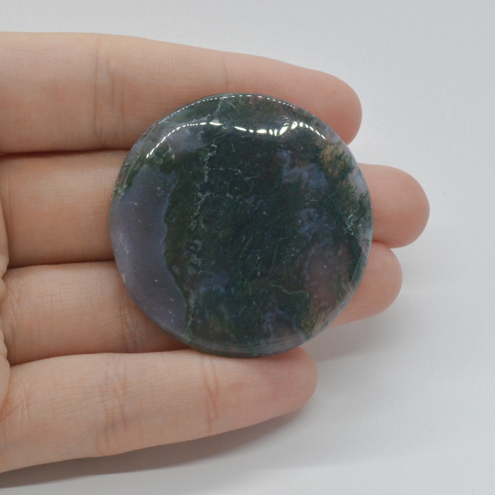 Cabochon agat moss 41x41x5mm c79