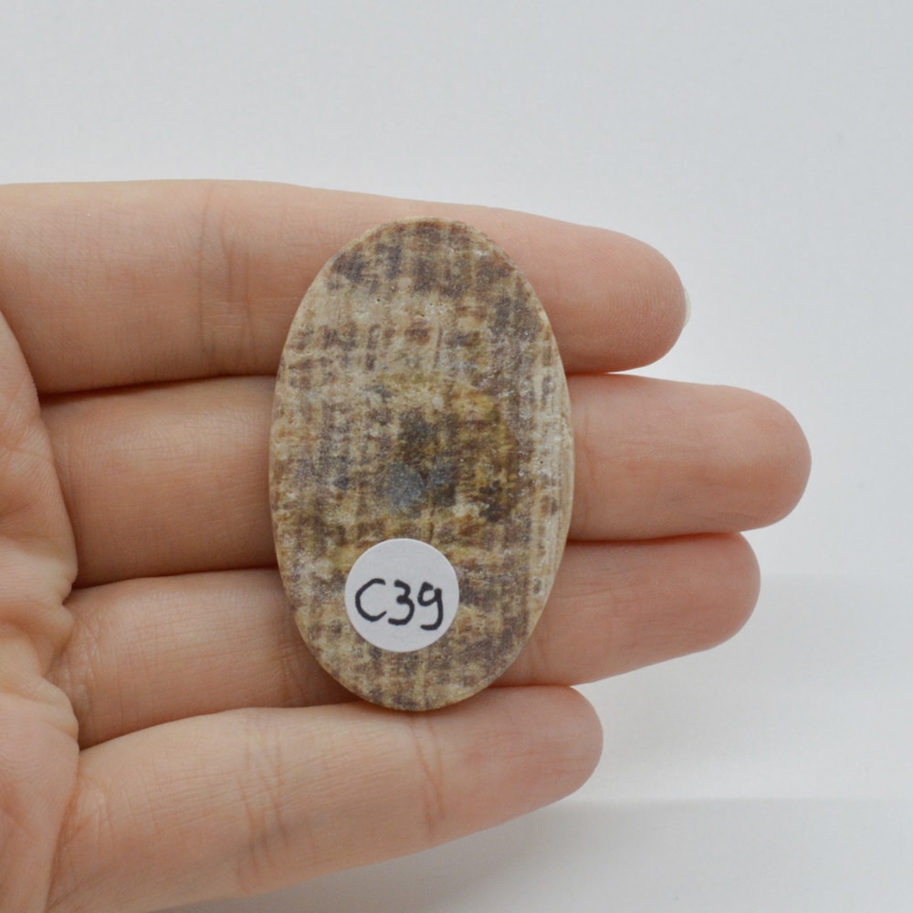 Cabochon aragonit peru 44x27x6mm c39 - 1 | YEO