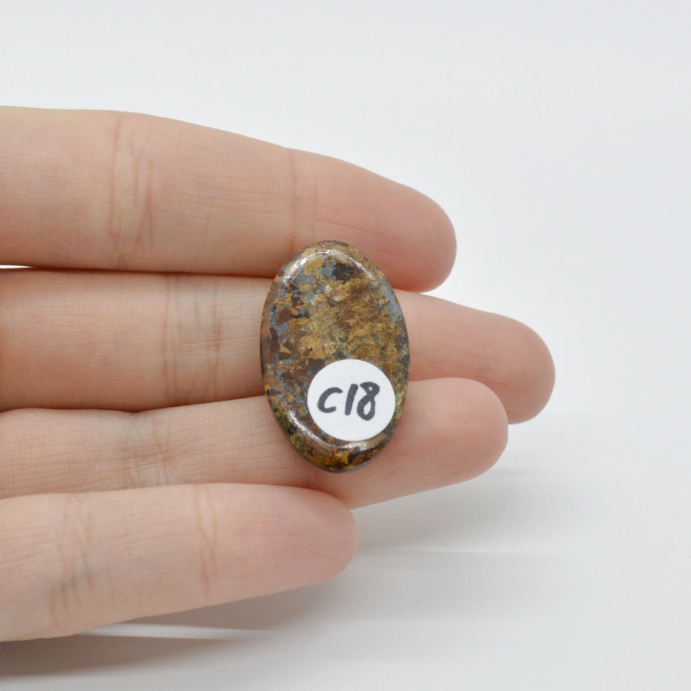 Cabochon bronzit 29x17x6mm c18 - 1 | YEO