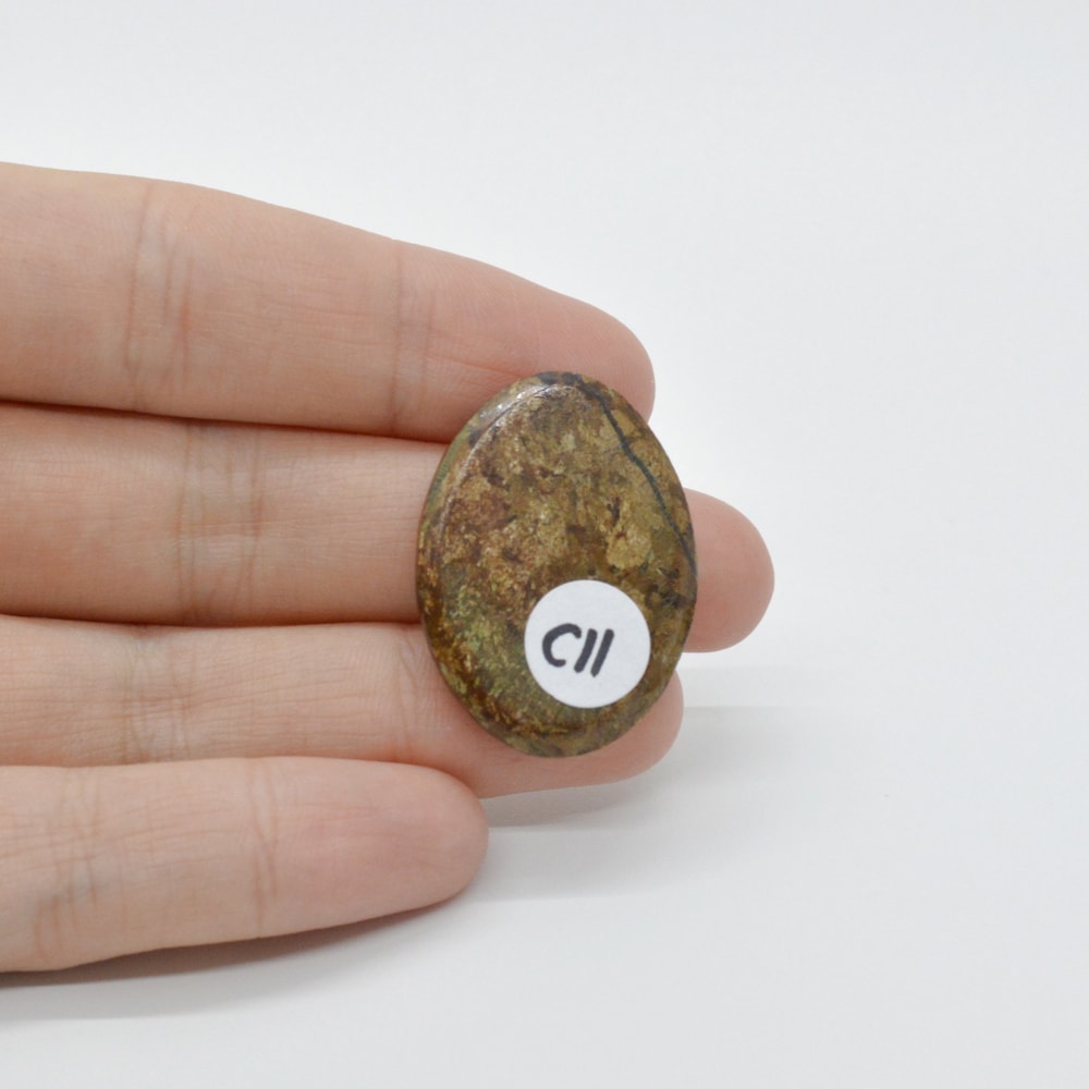 Cabochon bronzit 31x22x5mm c11 - 1 | YEO