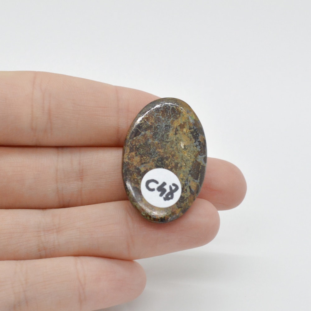 Cabochon bronzit 33x21x7mm c48 - 1 | YEO