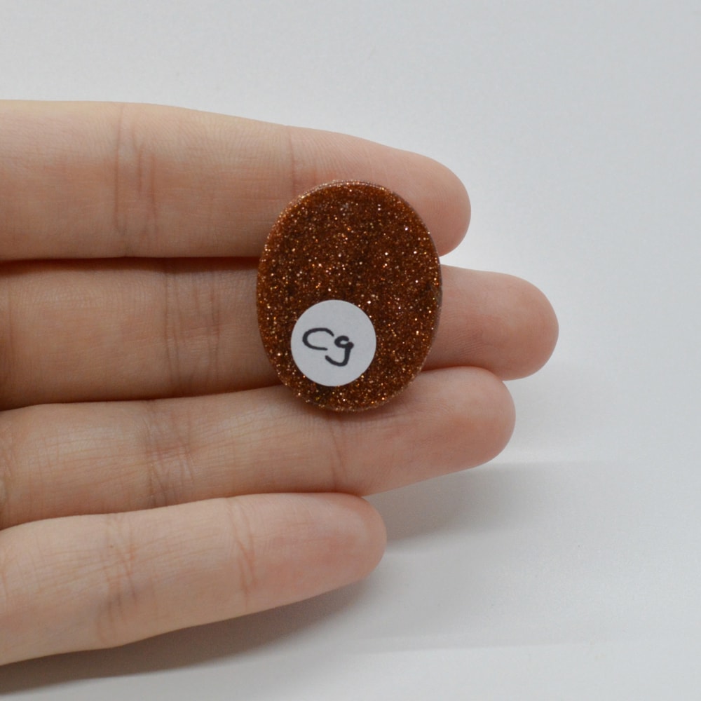 Cabochon goldstone maro 27x22x6mm c9 - 1 | YEO