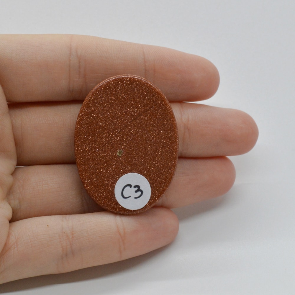 Cabochon goldstone maro 38x28x6mm c3 - 1 | YEO