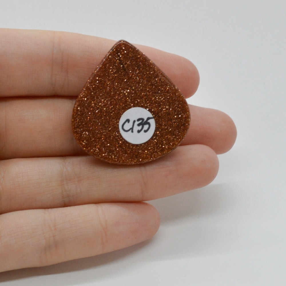 Cabochon goldstone maro 35x33x6mm c135 - 1 | YEO