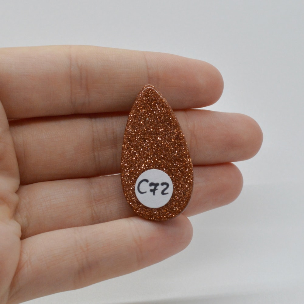 Cabochon goldstone maro 36x19x7mm c72 - 1 | YEO