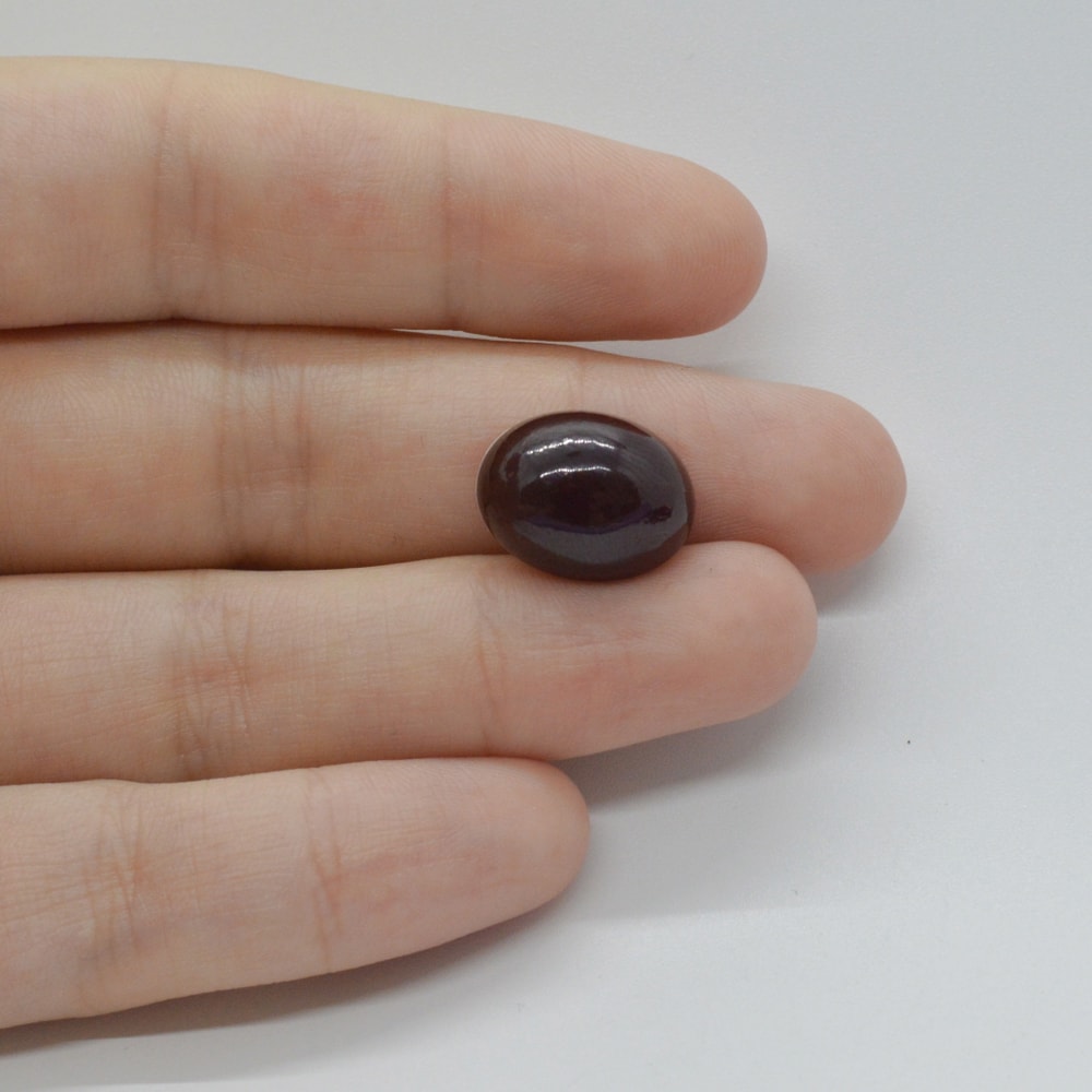 Cabochon granat hessonit 15x12x6mm c109