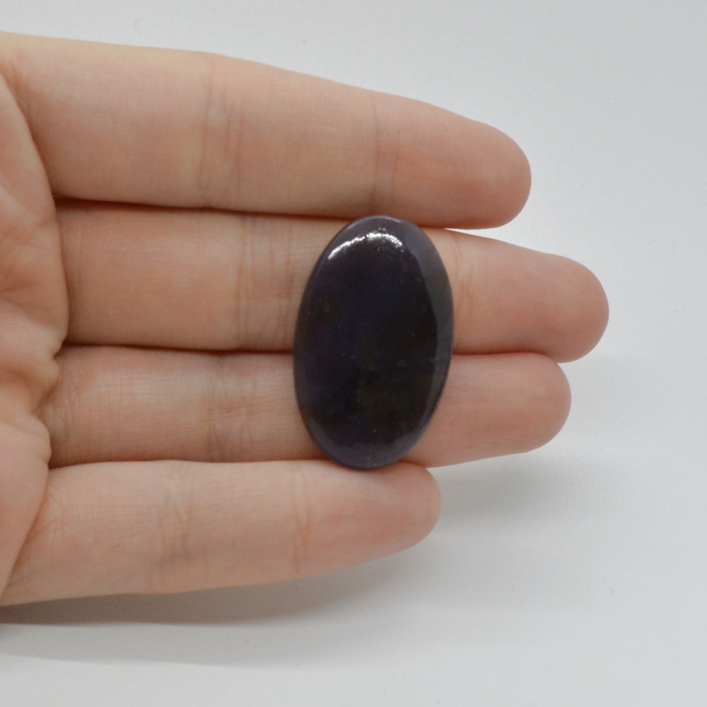 Cabochon iolith sun stone 31x19x5mm c90