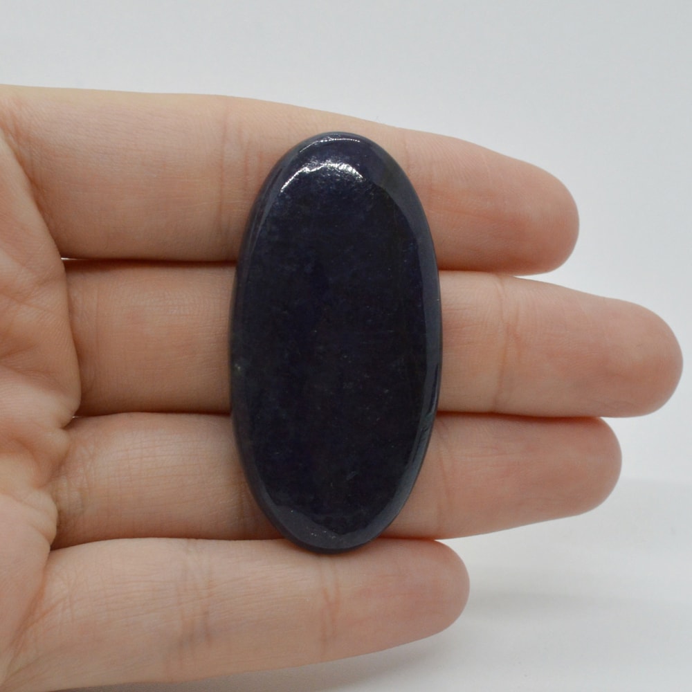 Cabochon iolith sun stone 47x24x6mm c68