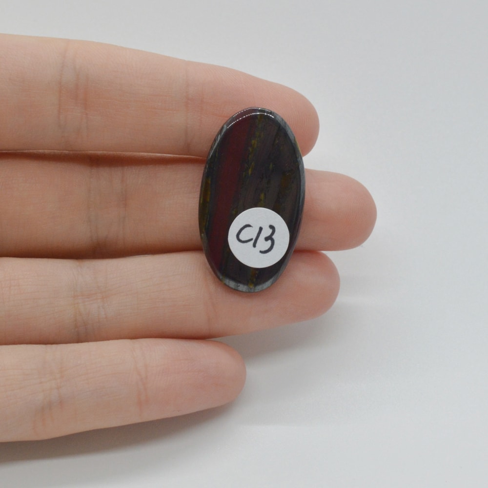 Cabochon iron tiger 30x17x5mm c13 - 1 | YEO