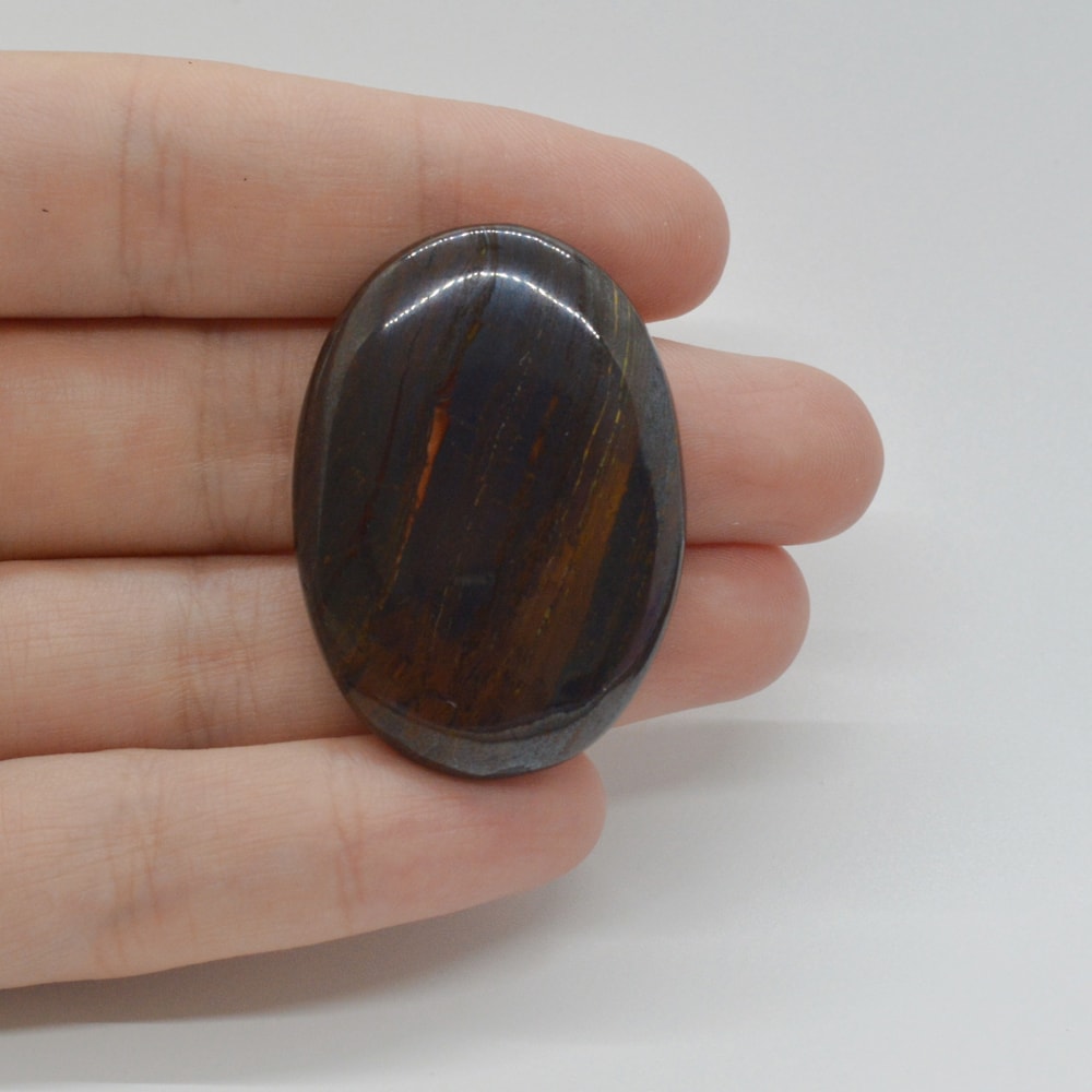 Cabochon iron tiger 39x28x5mm c34