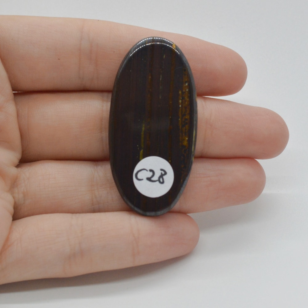 Cabochon iron tiger 45x22x5mm c28 - 1 | YEO