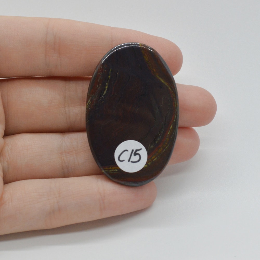 Cabochon iron tiger 45x29x5mm c15 - 1 | YEO