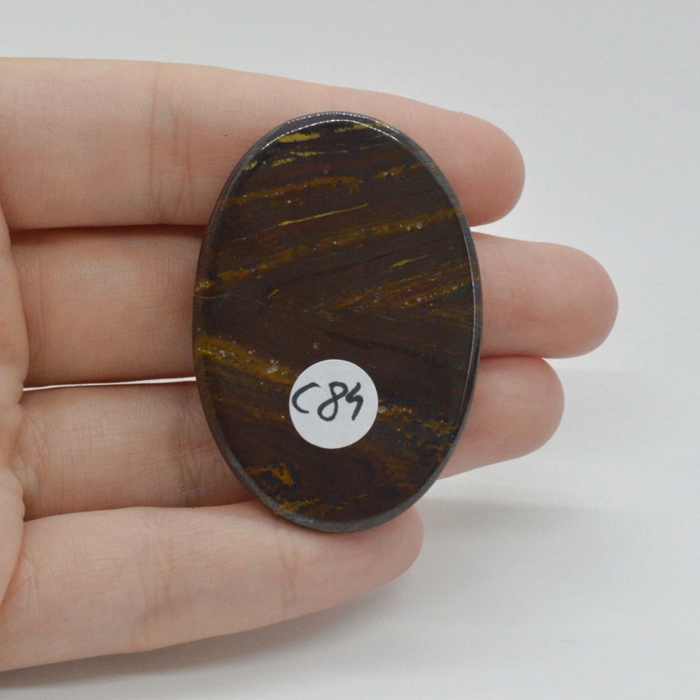 Cabochon iron tiger 47x33x6mm c84 - 1 | YEO