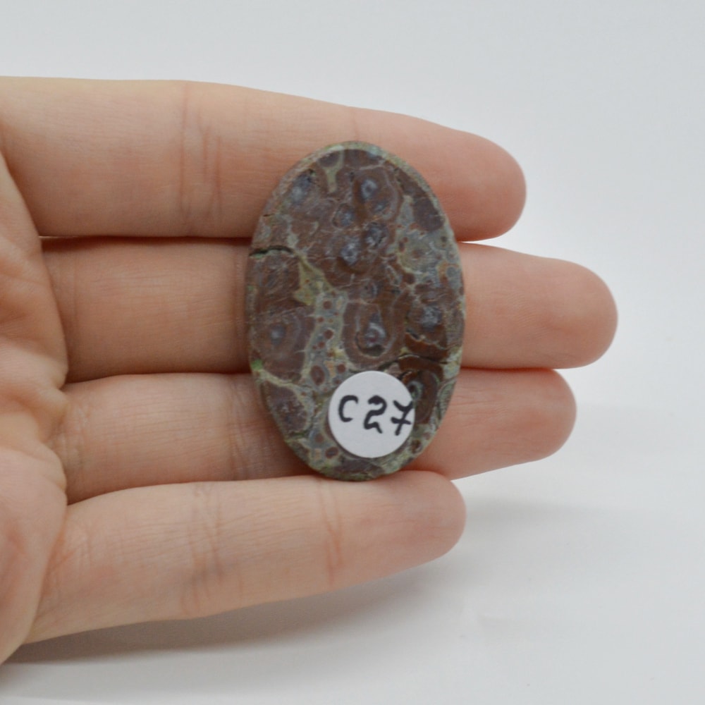 Cabochon jasp asteroid 40x26x7mm c27 - 1 | YEO