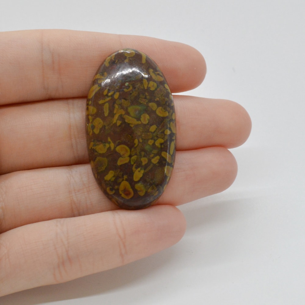 Cabochon jasp fruity 42x23x6mm c46