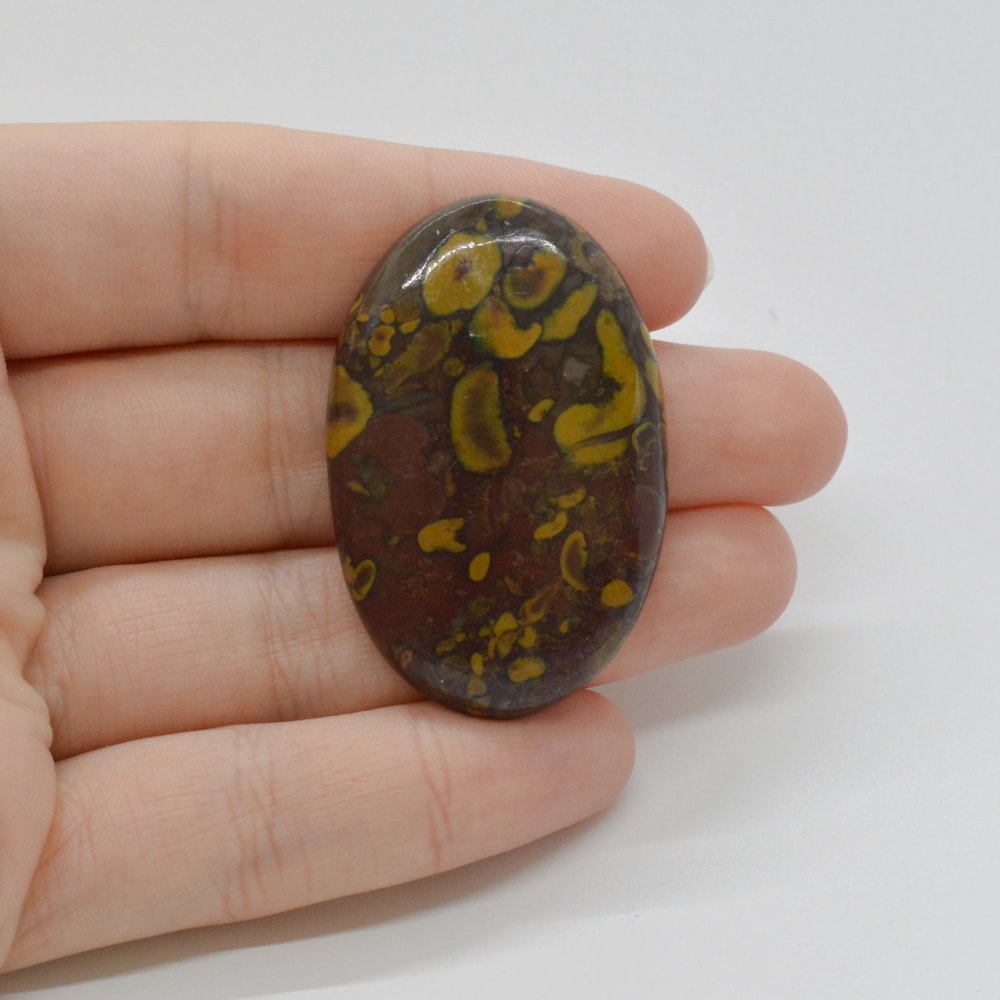 Cabochon jasp fruity 43x28x6mm c43