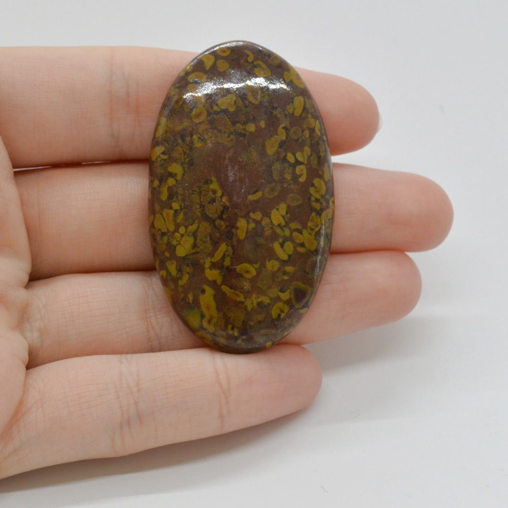 Cabochon jasp fruity 50x29x6mm c42