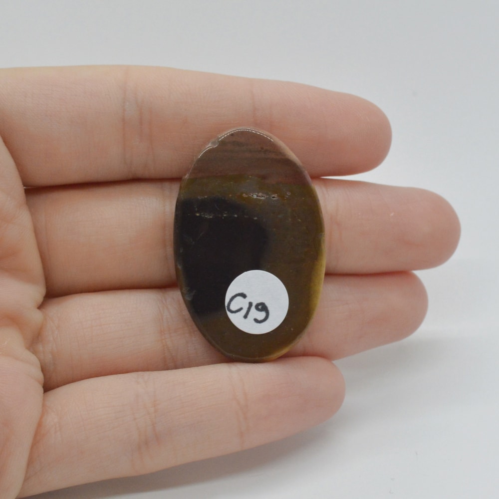 Cabochon jasp policrom 38x24x4mm c19 - 1 | YEO