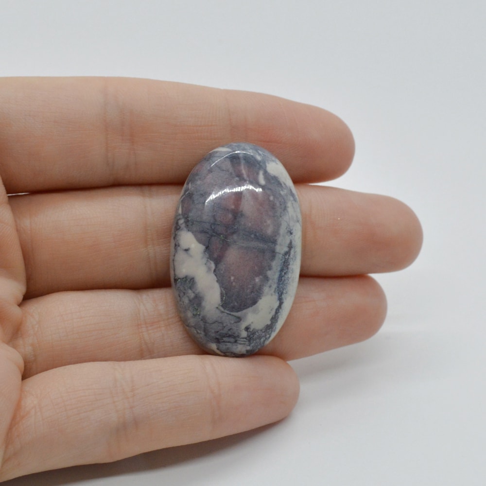 Cabochon jasp portelan 36x21x6mm c17