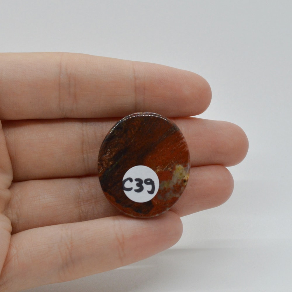 Cabochon jasp rosu 29x25x7mm c39 - 1 | YEO