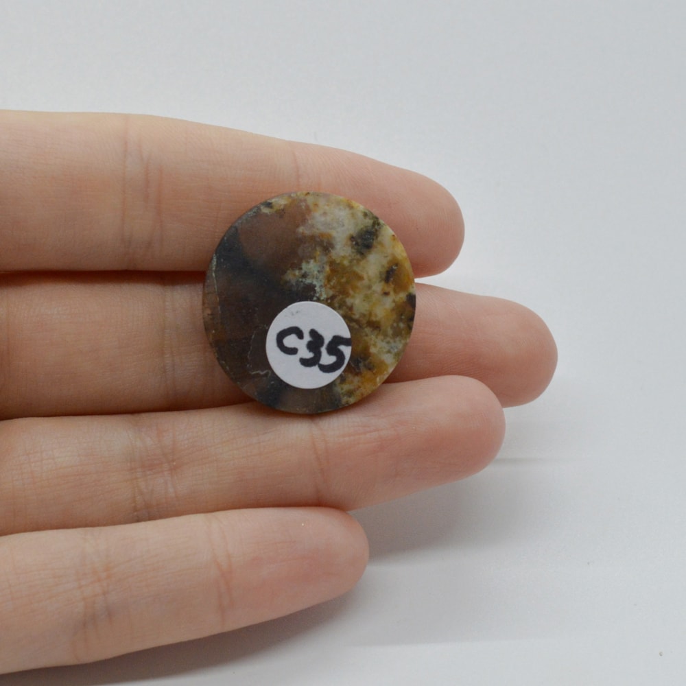 Cabochon kiastolit 26x26x6mm c35 - 1 | YEO