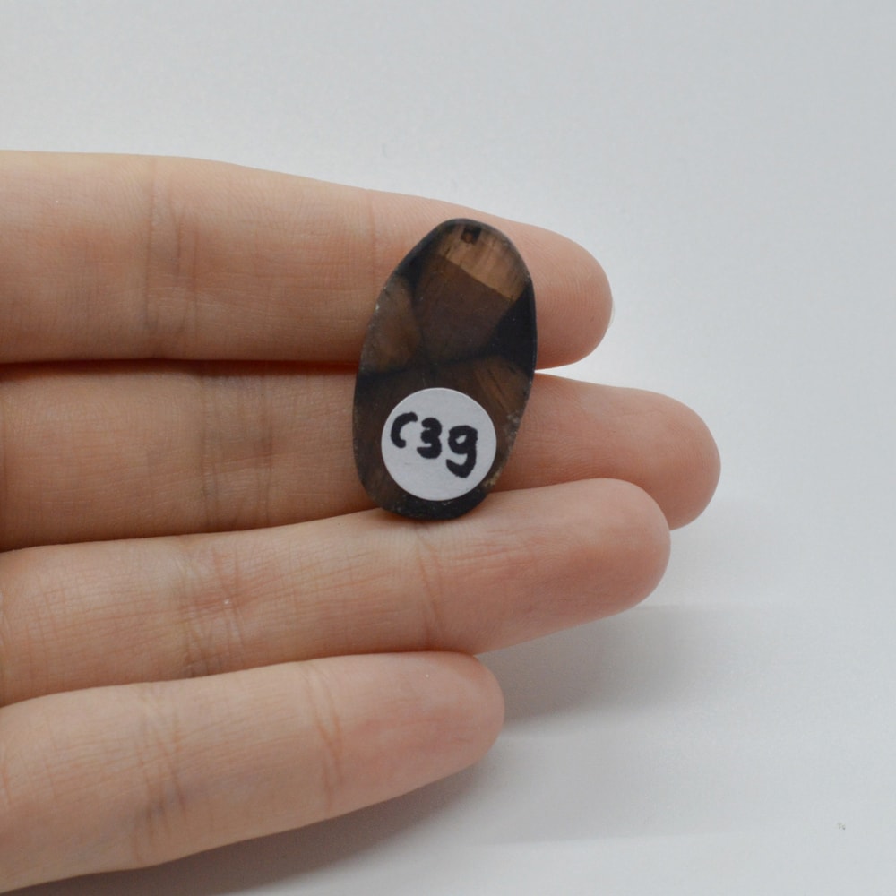 Cabochon kiastolit 27x15x6mm c39 - 1 | YEO