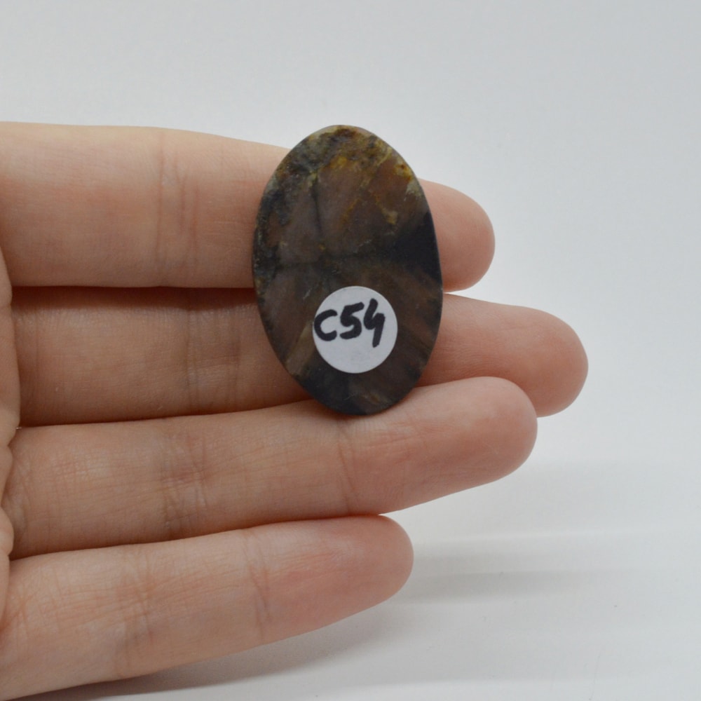 Cabochon kiastolit 34x22x6mm c54 - 1 | YEO