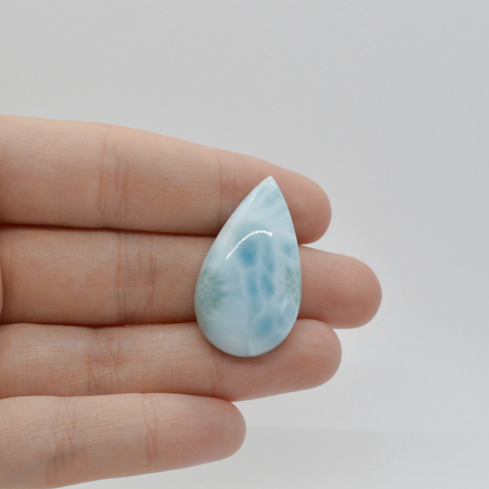 Cabochon larimar 32x18x7mm c58