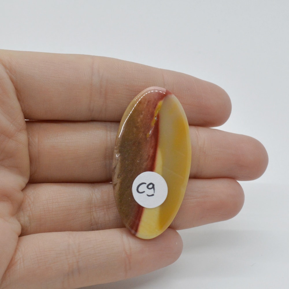 Cabochon mookait 42x22x6mm c9 - 1 | YEO