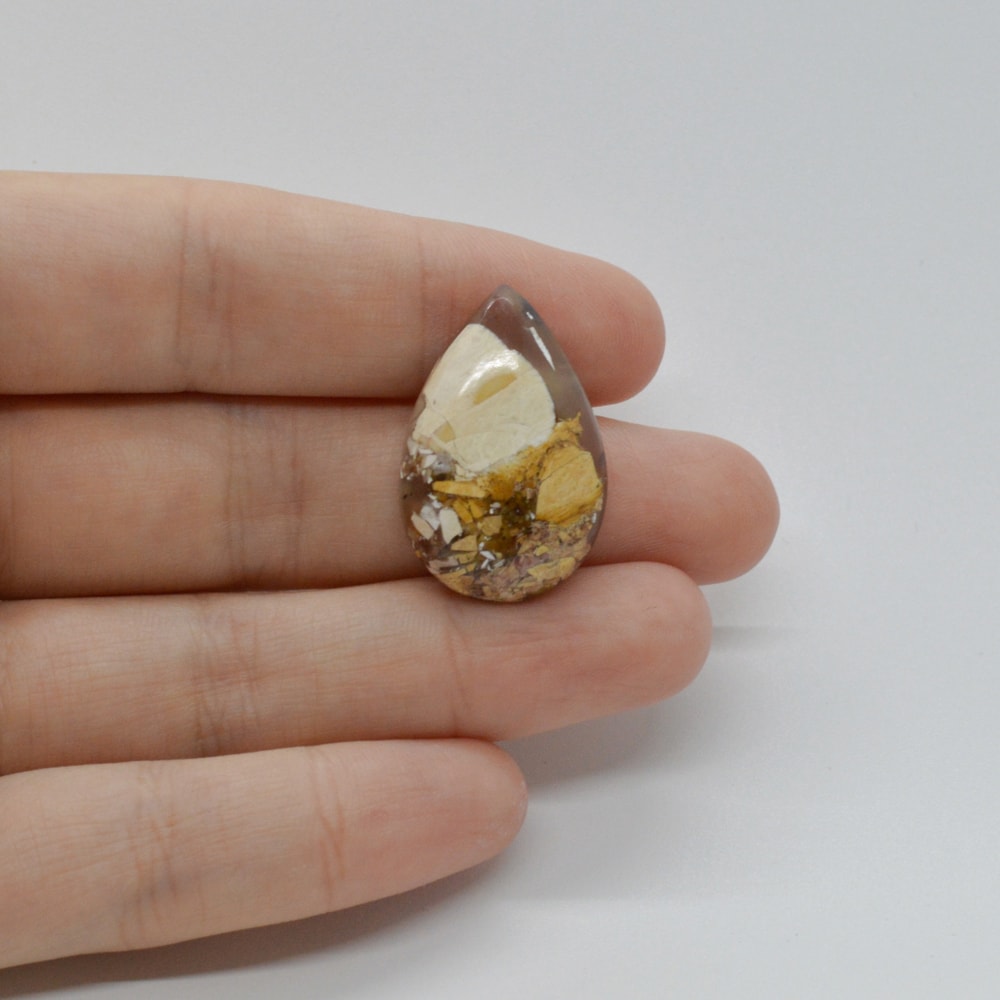 Cabochon mookait breciat 27x18x6mm c26