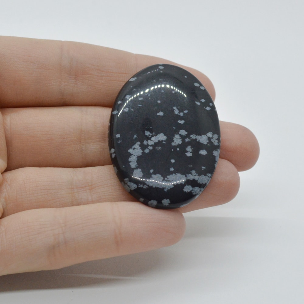 Cabochon obsidian fulg de nea 43x29x6mm c13