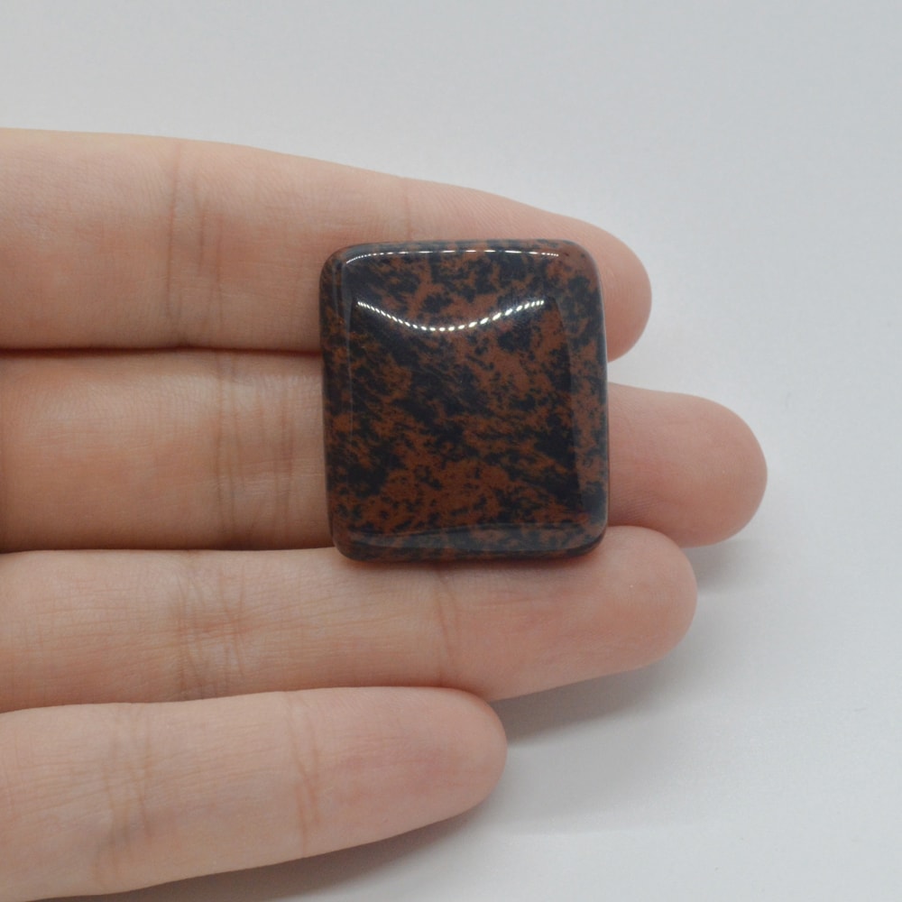 Cabochon obsidian mahon 28x24x8mm c12