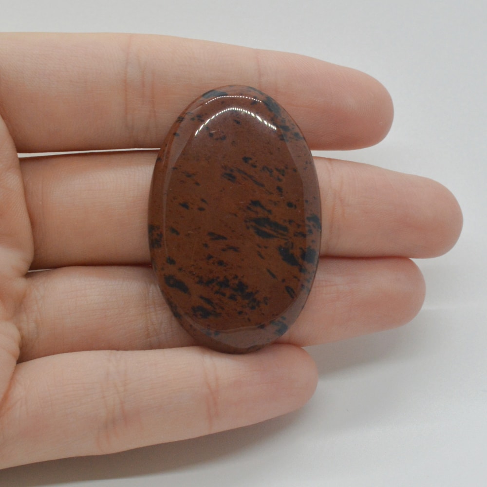 Cabochon obsidian mahon 42x27x7mm c85