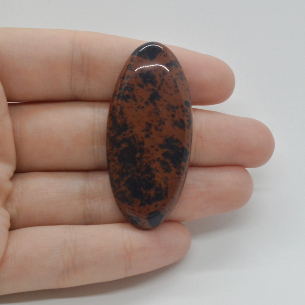 Cabochon obsidian mahon 48x22x6mm c55