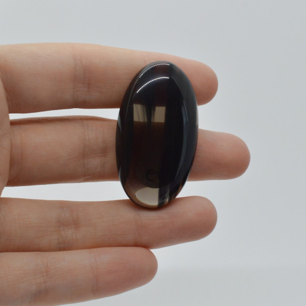 Cabochon obsidian midnight lace 41x23x8mm c49