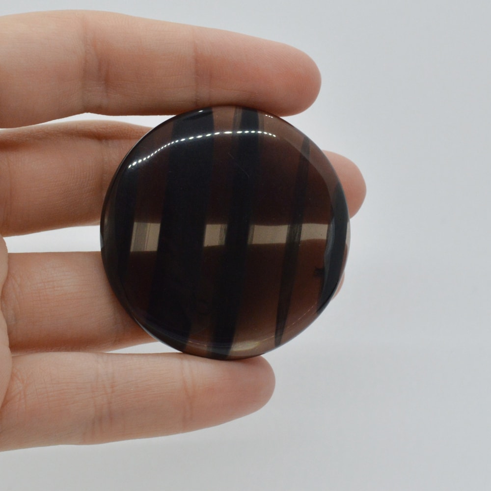 Cabochon obsidian midnight lace 44x44x7mm c9