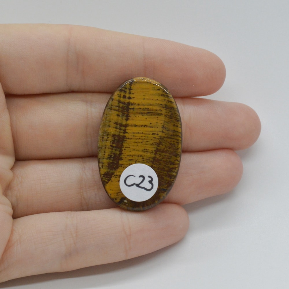 Cabochon ochi de tigru 36x22x5mm c23 - 1 | YEO