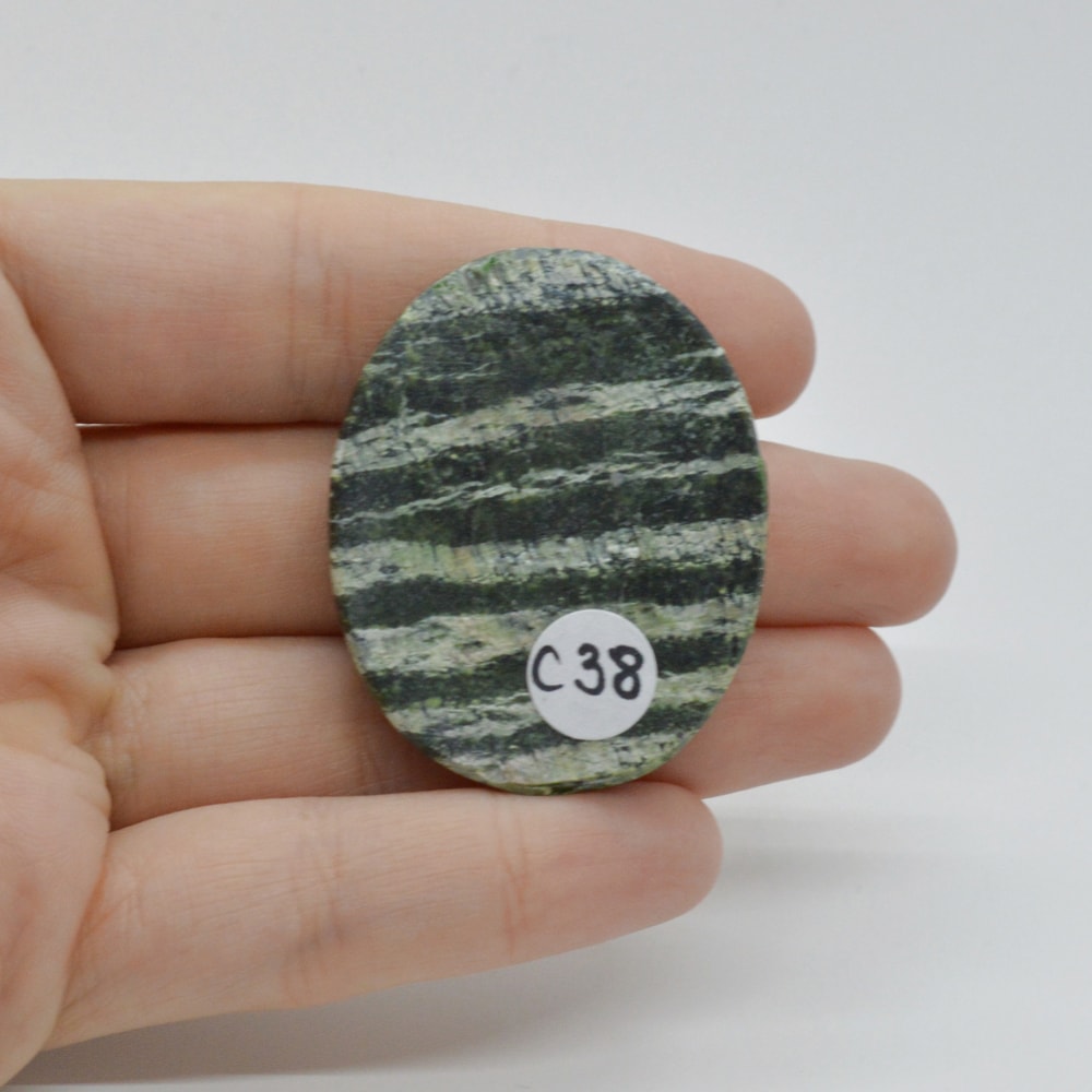 Cabochon opal green swiss 42x34x6mm c38 - 1 | YEO