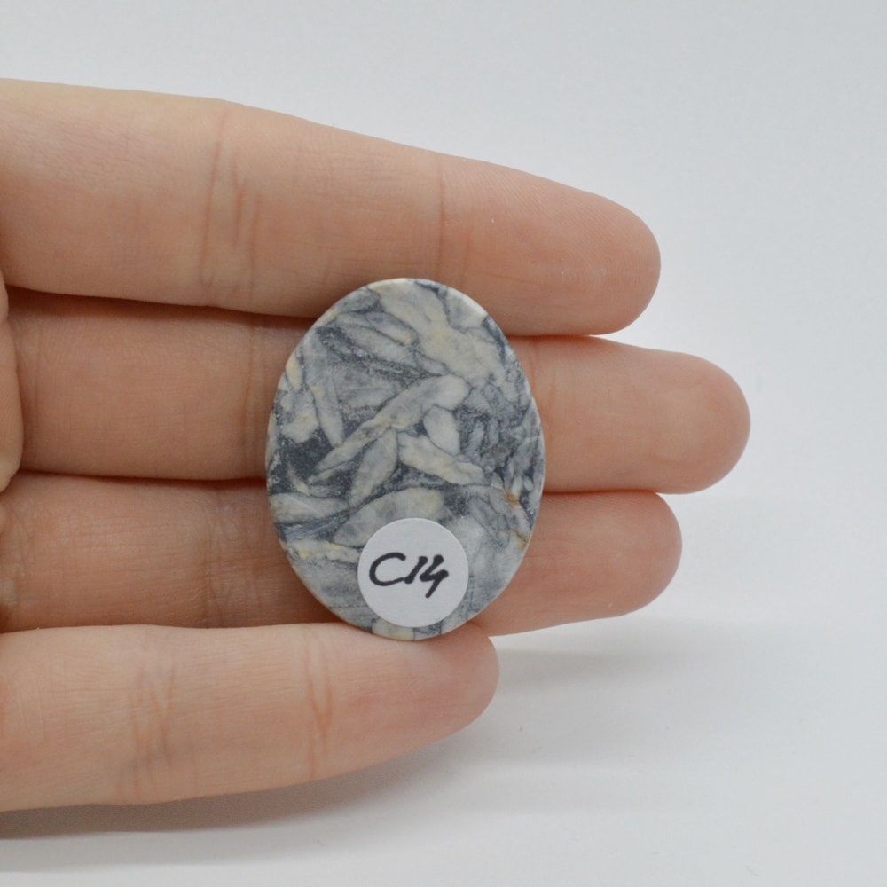 Cabochon pinolith 33x25x6mm c14 - 1 | YEO