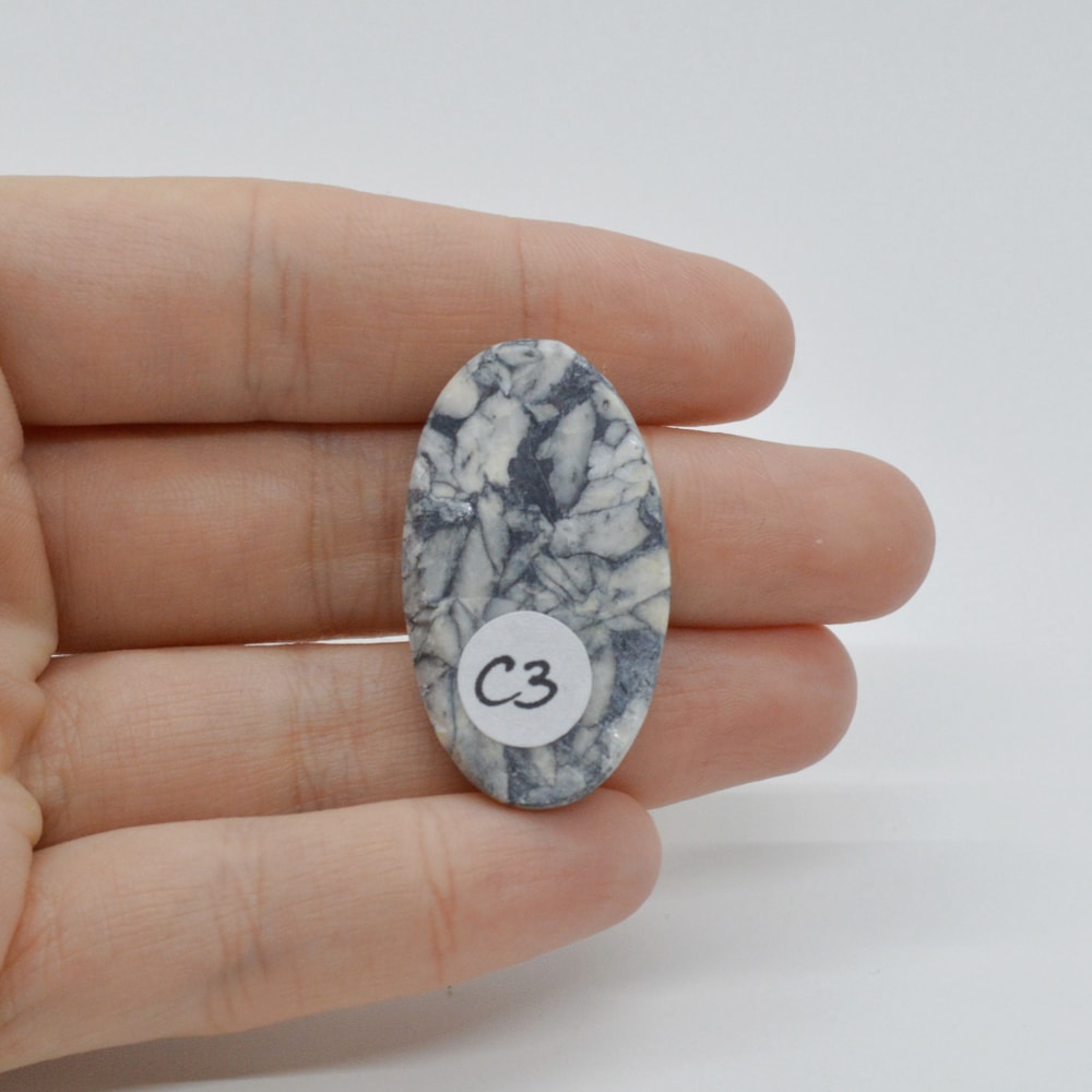 Cabochon pinolith 35x20x6mm c3 - 1 | YEO