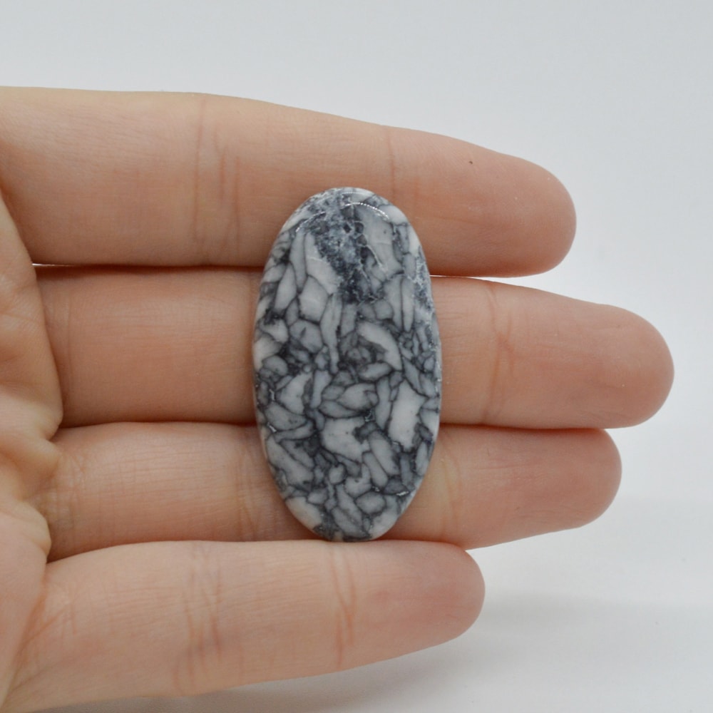 Cabochon pinolith 38x20x5mm c58