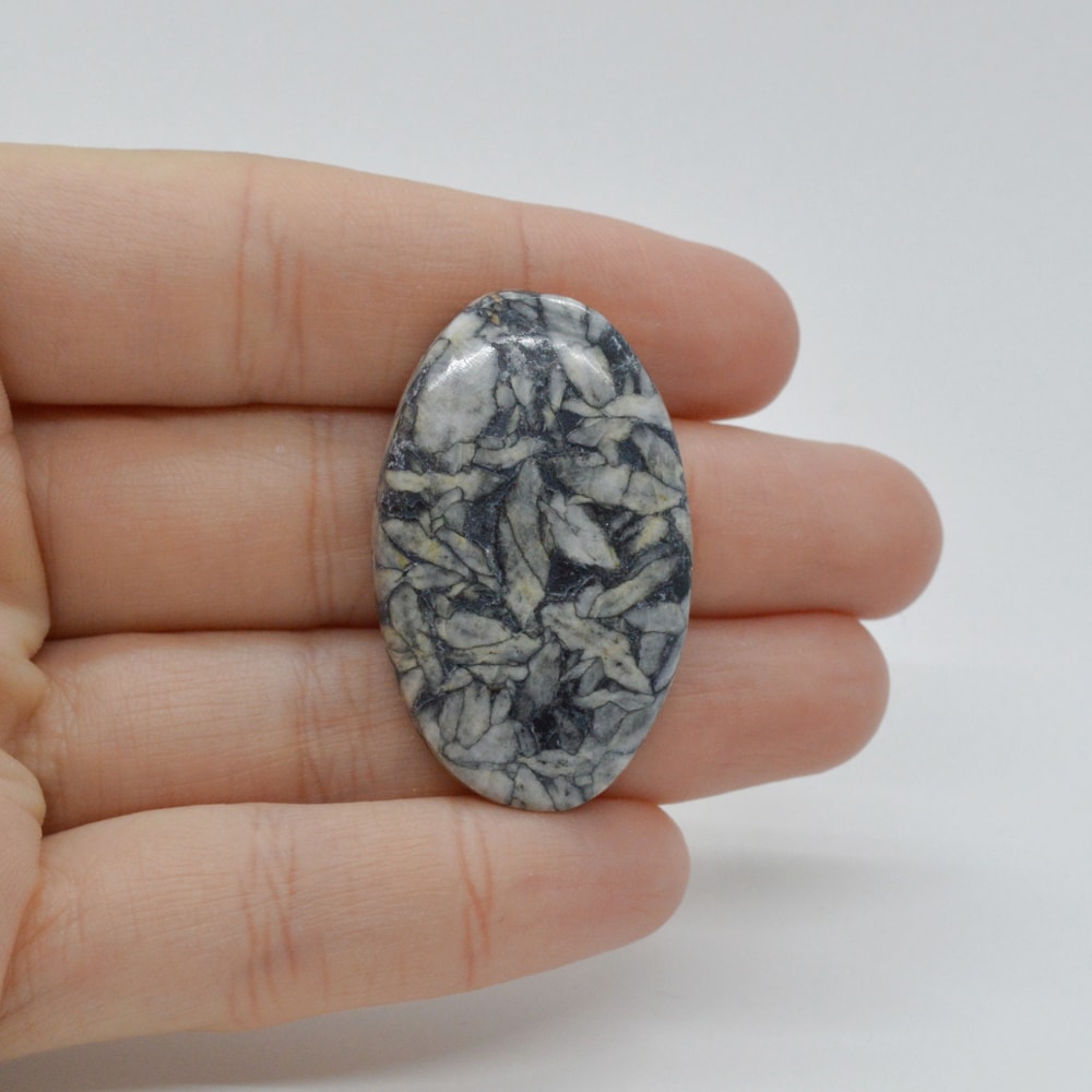 Cabochon pinolith 38x23x6mm c36