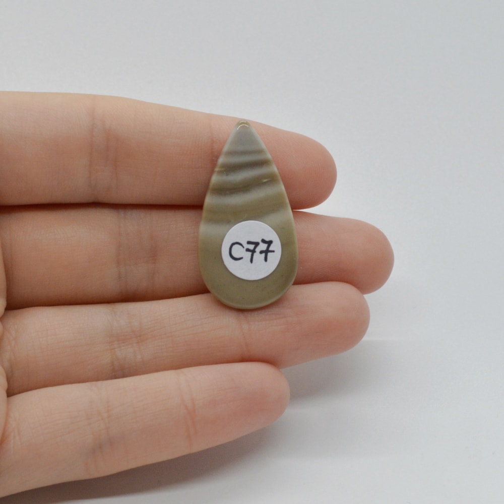 Cabochon flint polisat 32x17x5mm c77 - 1 | YEO