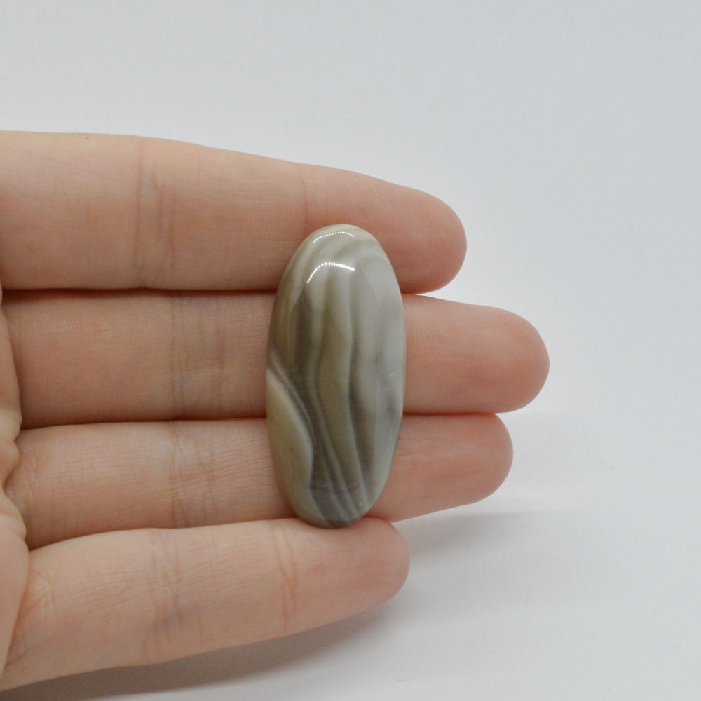 Cabochon flint polisat 37x17x6mm c50