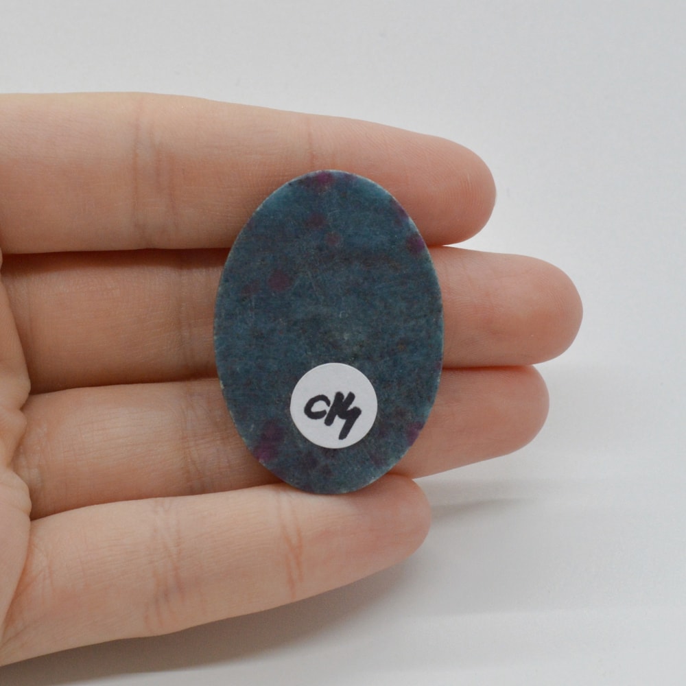 Cabochon rubin in kianit 38x27x6mm c14 - 1 | YEO