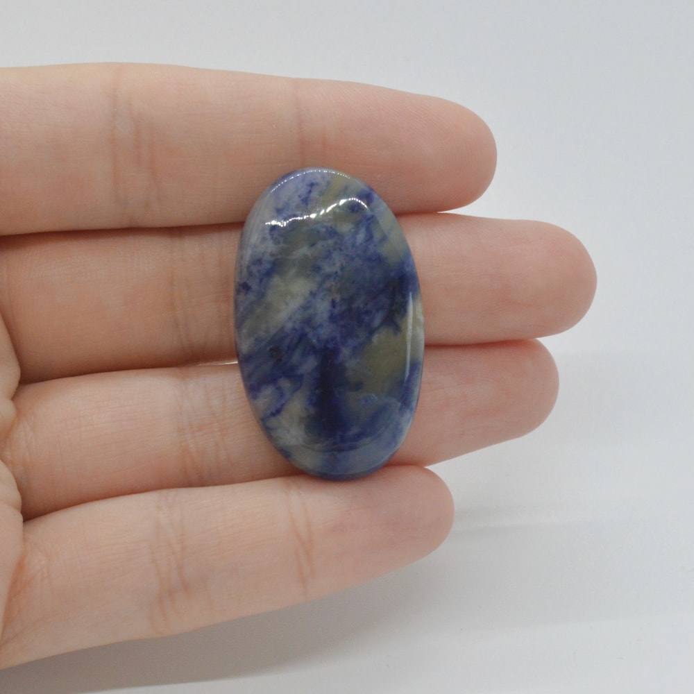 Cabochon sodalit 35x21x7mm c43