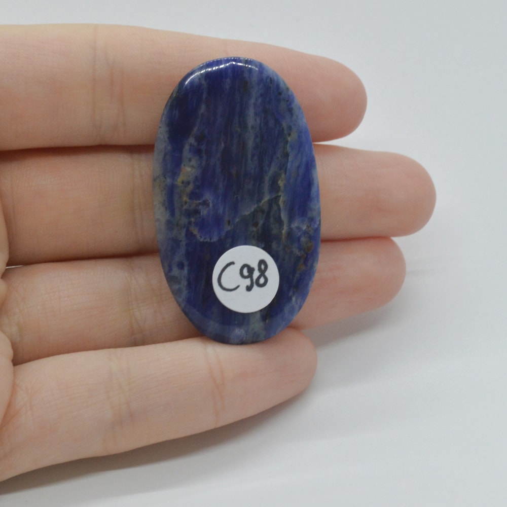 Cabochon sodalit 43x25x8mm c98 - 1 | YEO